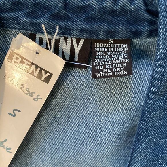 PTNY Vintage Small Jean Jacket NWT Rare - Picture 6 of 8